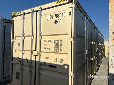 2025 40 ft High Cube Multi-Door Storage Container