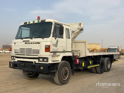 Nissan TF20 6x4 Flatbed Truck with Crane