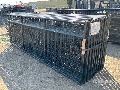 Quantity of (21) BYT 11 ft 9 in x 4 ft Wrought Iron Mesh بوابة المزرعة  (Unused)