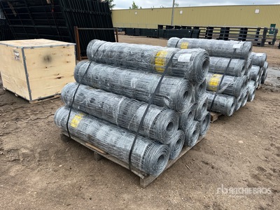 Quantity of (10) BYT 330 ft x 4 ft Galvanized Fencing (Unused)