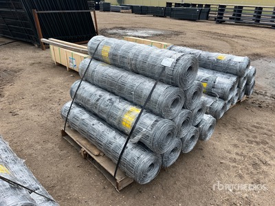Quantity of (10) BYT 330 ft x 4 ft Galvanized Fencing (Unused)