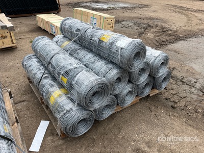 Quantity of (10) BYT 330 ft x 4 ft Galvanized Fencing (Unused)