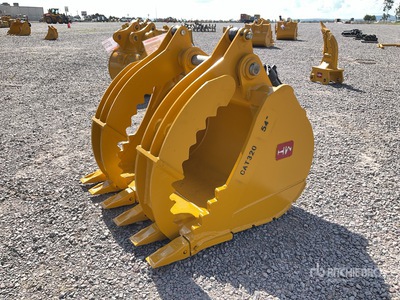2025 Hongwing CAT320 54 in Digging Cucharon con Doble Pulgar Hidraulico para Excavadora (Sin Usar) / Dual Hydraulic Thumb with Cazo para excavadora (Unused)