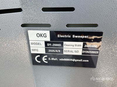 2025 OKG DY-2000D Ride-On Electric Barredora (Unused)
