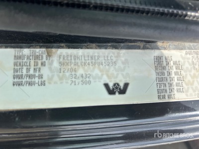 2006 Western Star 4900 8x6 Tri/A Vacuum Excavator Truck
