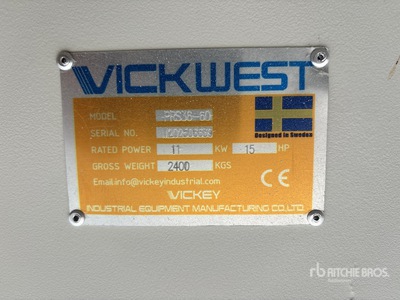 2025 Vickwest PRS36-60 36 in x 60 ft Portable Stacking Conveyor (Unused)
