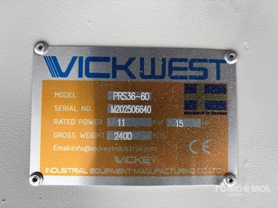2025 Vickwest PRS36-60 36 in x 60 ft Portable Stacking Conveyor (Unused)