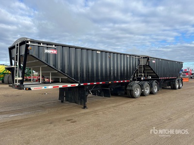 2016 Doepker 28 ft Super B-Train Lead Belly Dump Remorque à grains