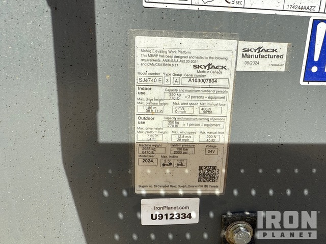 ELEVADOR TIJERA 2024 SKYJACK SJ4740E