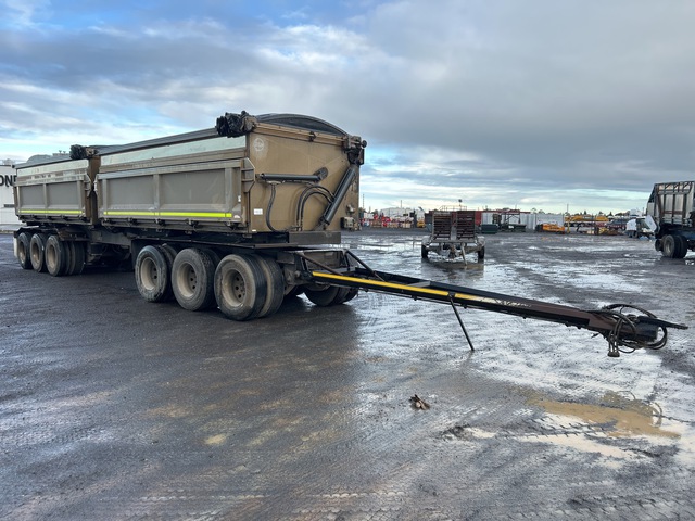 2018 Hercules 10.2 m 6/Axle Dog Side Dump Trailer