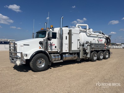 2018 Rebel on 2019 Kenworth T-800 8x6 Sleeper Combination Wash/ Vacuum Tanker Truck