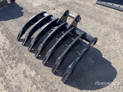 2025 Warrior 1000 mm Q/C Excavator Rake - Fits 5 - 6 Ton (Unused)
