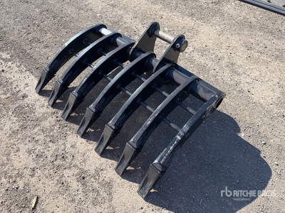 2025 Warrior 1000 mm Q/C Excavator Rake - Fits 5 - 6 Ton (Unused)