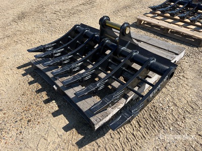 2025 Warrior WBRC07-1200 47 in 6-8T Baggerrechen - Fits Cat 307 (Unused)