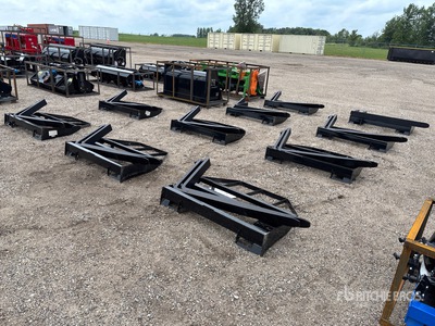 Quantity of (10) 2025 Mower King SA 48 in Skid Steer Forks (Unused)