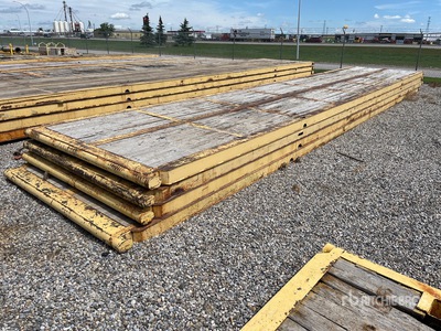 Quantity of (4) 8 Ft x 40 Ft Rig Mats
