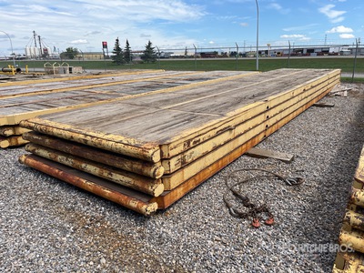 Quantity of (4) 8 Ft x 40 Ft Rig Mats
