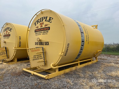 2011 Remo 400 bbl Skid Mounted Acid Lined Zbiornik