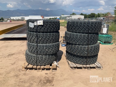 (8) Goodyear 385/65R22.5 Tires