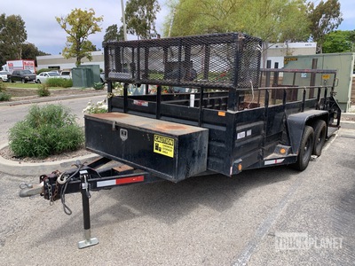 2009 Millerbilt 14 ft T/A Utility Trailer