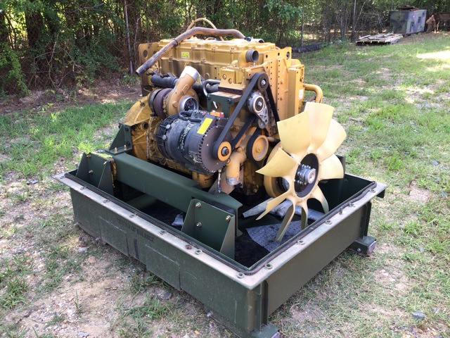 Cat C7 ACERT Turbo Diesel Engine w/Container