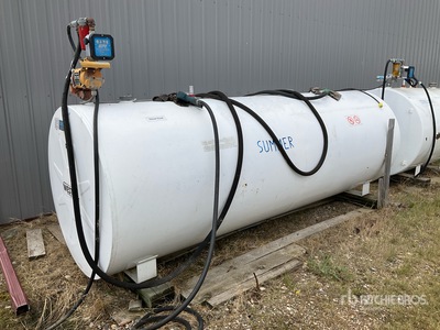 2009 Westeel 1000 gal Skid Mounted Steel Diesel Fuel Tank