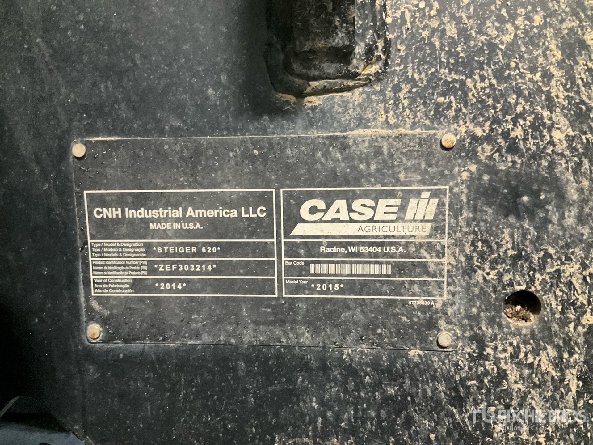 2015 Case IH Steiger 620 4WD Tractor