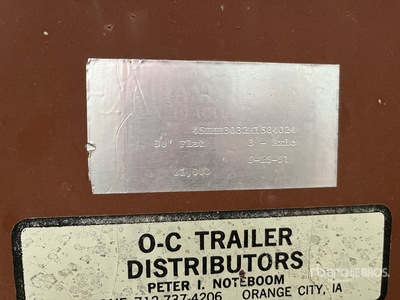1991 Top Hand Trailer Mfg 30 ft Gooseneck Pritsche Anhänger