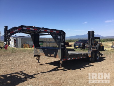 2012 PJ 18 ft T/A Gooseneck Remolque caja abierta