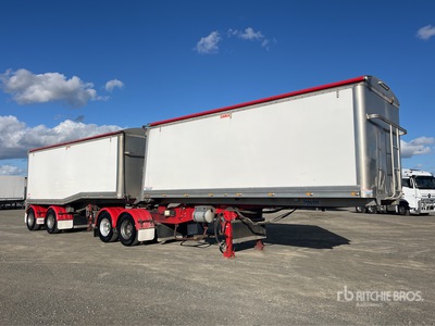 2013 Graham Lusty 6.3 m Bogie/A B-Double Lead Rollback End Dump Trailer