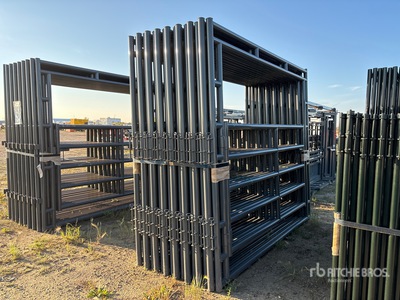 Quantity of (16) 2024 BYT FRMGTE96 9 ft 6 in Magnum Ranch Frame Livestock Gate (Unused)