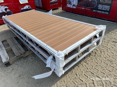Quantity of (2) 2025 BYT BDF410 4 ft x 10 ft Aluminum Boat Dock Section Kit (Unused)