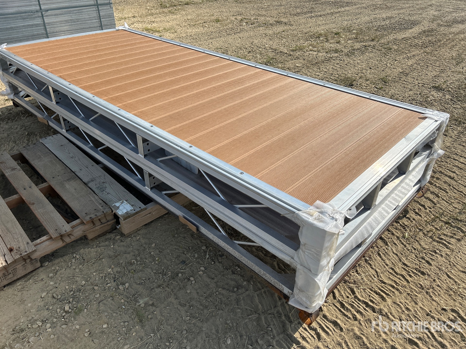 Quantity of (2) 2025 BYT BDF410 4 ft x 10 ft Aluminum Boat Dock Section Kit (Unused)
