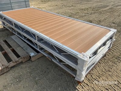 Quantity of (2) 2025 BYT BDF410 4 ft x 10 ft Aluminum Boat Dock Section Kit (Unused)