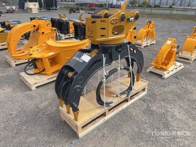 2025 JW JW04G Q/C Rotating Excavator Grapple - Fits 4 - 8 ton (Unused)