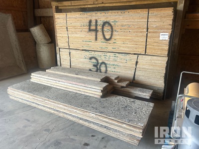 Quantity of (65) 10 ft OSHA Scaffold Plank - (80) 3/4 FR Plywood Lumber
