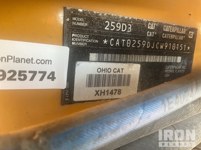 MINI CARGADOR SOBRE ORUGAS 2021 CATERPILLAR 259D3