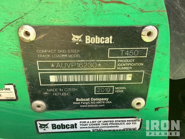 MINI CARGADOR SOBRE ORUGAS 2019 BOBCAT T450