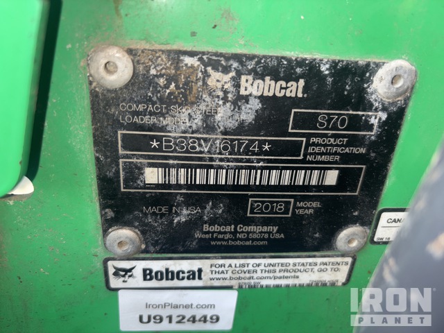 MINI CARGADOR SOBRE RUEDAS 2018 BOBCAT S70