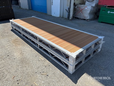 Quantity of (2) 2024 BYT BDF412 4 ft x 12 ft Aluminum Boat Dock Section Kit (Unused)
