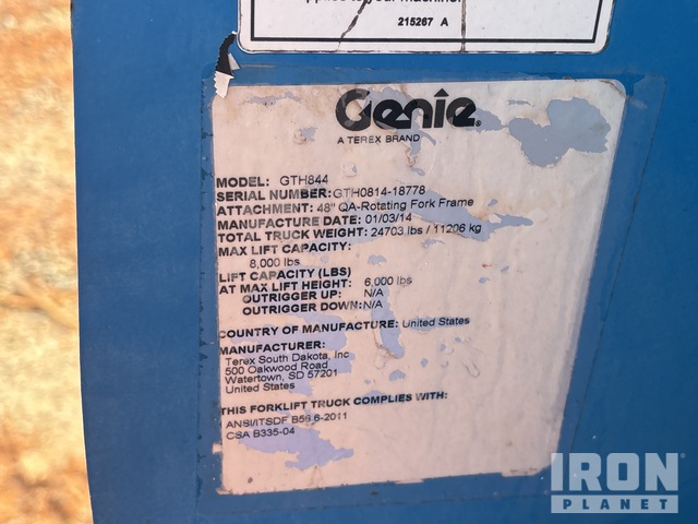 MANIPULADOR 2014 GENIE