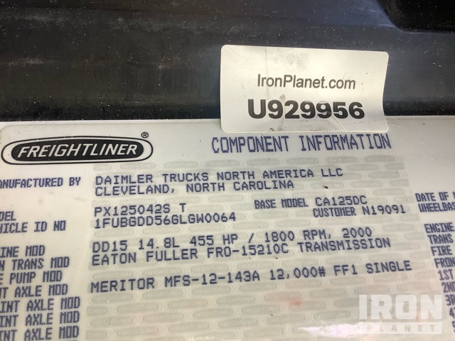 CAMIóN 2016 FREIGHTLINER