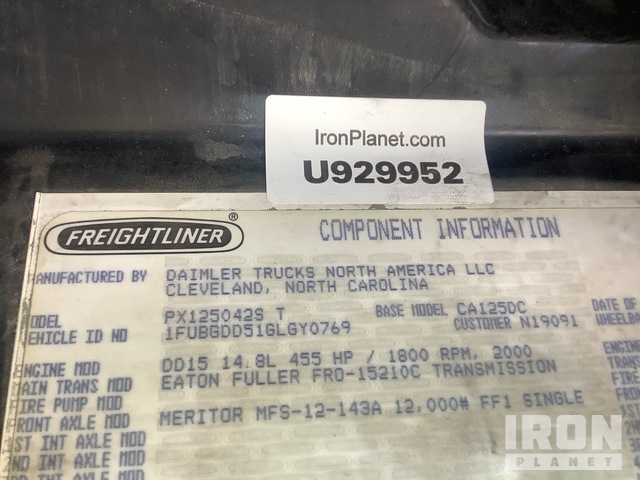 CAMIóN 2016 FREIGHTLINER