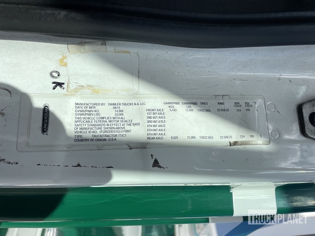 CAMIóN 2016 FREIGHTLINER