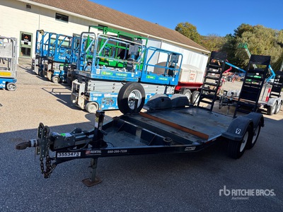 2019 Pratt Industries CP0510 14 ft T/A Remolque Portamaquinaria
