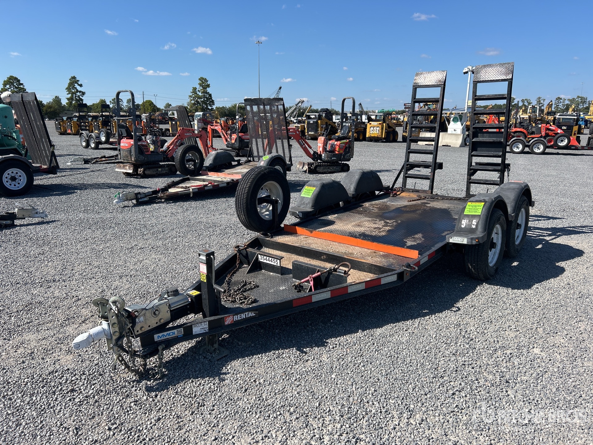 2019 MMDI 510RCMPH 10 ft T/A Equipment Trailer