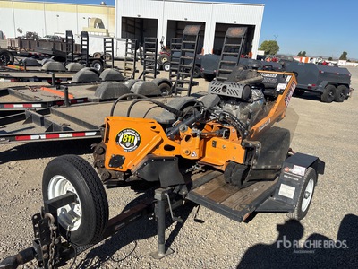 2020 Barreto E30SGB Walk Behind Stump Grinder (Inoperable) w/2018 Barreto Trailer