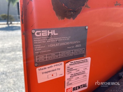 2021 Gehl RT105 Compact Track Loader