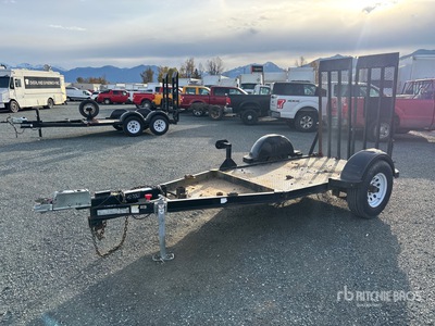 2019 Miska 4X7UT 7 ft S/A Equipment Trailer