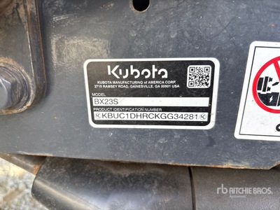 2019 Kubota BX23SLBR Utility Tractor